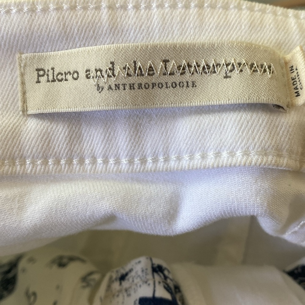 Anthro Pilcro and the Letterpress 30 White Boyfriend Short - Picture 5 of 11
